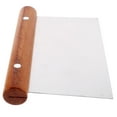 thumbnail image 4 of Stainless Steel Cutting Blade Stainless Steel Dough Scraper Wood Handle Dough Scraper, 4 of 9