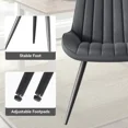 thumbnail image 4 of 2-Piece / 4-Piece Modern Dining Chair Sets with Thickened Cushions Premium Fabric Upholstered Kitchen Chairs Sturdy Metal Legs 300 lbs Capacity for Dining Room Living Room Office, 4 of 6