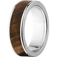 thumbnail image 2 of Men's 7mm Tamboti Exotic Wood Stainless Steel Band, 2 of 3