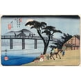 thumbnail image 2 of Hiroshige 14x10 Gold Ornate Wood Framed with Double Matting Museum Art Print Titled - Nagakubo, 2 of 4