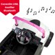 thumbnail image 4 of Montable Eléctrico The Baby Shop - con controlo remoto, con conexion USB, Bluetooth y auxiliar Rosa - Luz y Sonido, 4 of 7