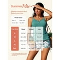 thumbnail image 2 of Summer Mae Tankini Swimsuits for Women Bathing Suits Top Ruched Two Piece Tummy Control Round Neck with V-Wire Swim Suits, 2 of 6