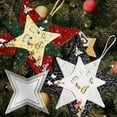 thumbnail image 1 of YAOMOBB Compact Sewing Template DIY Christmas Hanging Ornament Template Patchwork Star Template Quilting Tools, 1 of 6