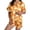Khaki11, variant on Halloween Pajamas Halloween Pumpkin Print Plus Size Button Nightwear Pajamas for Women Set