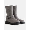 thumbnail image 3 of Weekend Academy Girls Faux Suede Moto Boots, 3 of 7