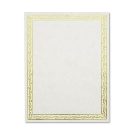 UPC: 0022473444075 | Foil Stamped Award Certificates  8-1/2 x 11  Gold Serpentine Border  12/Pack