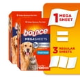 thumbnail image 1 of Bounce Feuilles Assouplissantes Méga Protection contre les Poils d'Animaux et la Charpie avec Agents Anti-Poils, Parfum Frais 120CT, 1 of 14