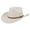Beige, variant on Ethnic Style Wide Brim Hemming Faux Leather Belt Decor Jazz Hat Western Cowboy Cowgirl Fedora Hat Fashion Accessories