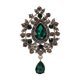 thumbnail image 1 of Broche Pin Decoración Diseño Vintage Elegante Insignia Broches para Mujer Pines Pin de Camisa Verde, 1 of 9
