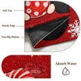 thumbnail image 6 of Round Rugs 3Ft, Red Gnomes Christmas Round Area Rug Washable Indoor Throw Carpet, Snowflake Xmas Balls Small Non Slip Circle Rug for Bedroom Living Room Home Decor Aesthetic, 6 of 8