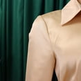 thumbnail image 6 of AURA Plus Size Lapel A Line Midi Dress Long Sleeve Button Front Belted High Waist Large Swing Elegant Fall Dress, 6 of 9
