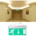 thumbnail image 2 of Acrylic LED Green Letter Fire Emergency Exit Lighting Sign Safety Evacuation Indicator Light 110-220, 2 of 4