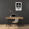 thumbnail image 3 of Jaynes Gallery 13x18 White Modern Wood Framed Museum Art Print Titled - Montenegro-Kotor Abstract of decorated orthodox Christian cross, 3 of 4