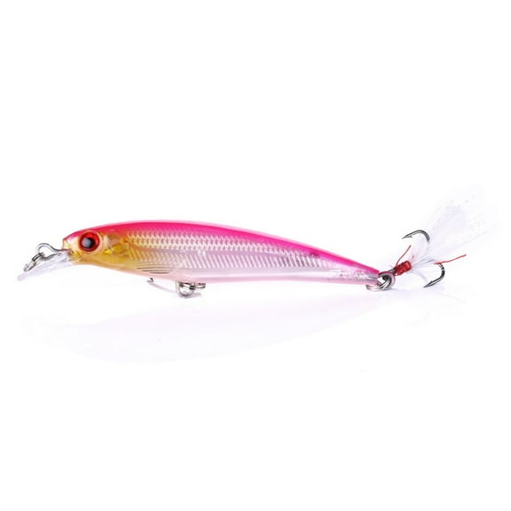 PASILI 1Pcs 9Cm Trolling Bait Minnow Fishing Lure Laser Artificial Bait 3D Eyes Bass Crankbait Tackle Wobbler Fishing Tackle
