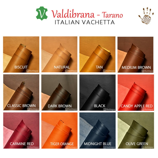 Valdibrana Concerie, Tarano, Italian Vachetta Leather, Panel, Biscuit 