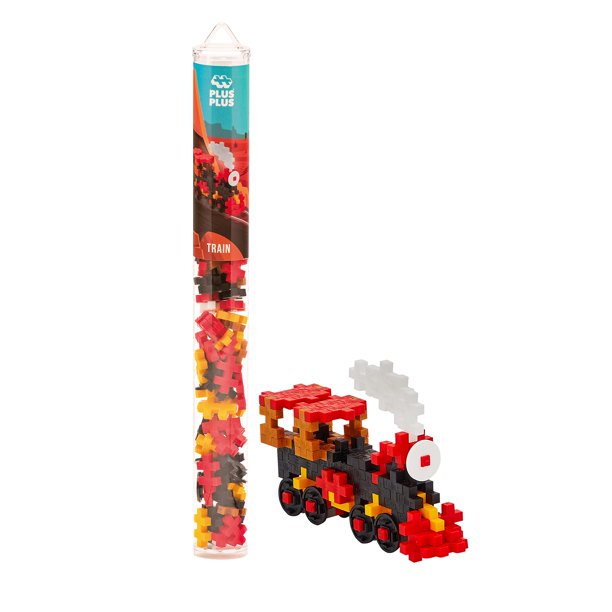 Building Block Kit PLUS PLUS, tren de vehículos, 70 piezas