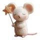 thumbnail image 2 of Ratones hechos a mano con adornos de muñecos de ratón estrella, miniatura navideña creativa para interiores Estilo E, 2 of 7