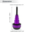 thumbnail image 4 of 20mm Motorcycle Slider Frame Aluminum Alloy Plastic Wheel Fairing Protection Crash Pad Protector Guard 62mm 136mm Purple 1 Pc, 4 of 7