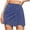 Blue, variant on Timegard Shorts for Women Elastic High Waist Split Slim Fitting Skirts Shorts Sparkly Summer Casual