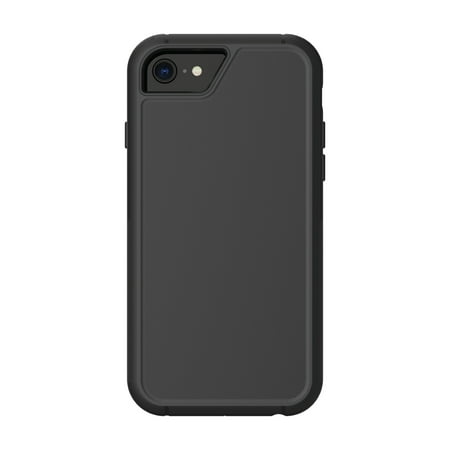 onn. Slim Rugged Phone Case for iPhone 6 Plus, iPhone 6s Plus, iPhone 7 Plus, iPhone 8 Plus - Black
