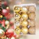 thumbnail image 3 of Juego Bolas Navidad Bolas Navideñas Grandes Plástico 24 Unidades/caja para (amarillo), 3 of 6