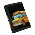 thumbnail image 2 of Uourmeti Yellow School Bus Youth Wallet with Polyester Fabric, Slim Zipper Boys Wallet for Outdoor Sports and School Use, 2 of 7