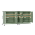 thumbnail image 4 of Homfa 71''W Modern Sideboard, 5-Doors Wood Buffet Cabinet with Adjustable Shelf, Credenza for Kitchen Dining Living Room, Green, 4 of 7