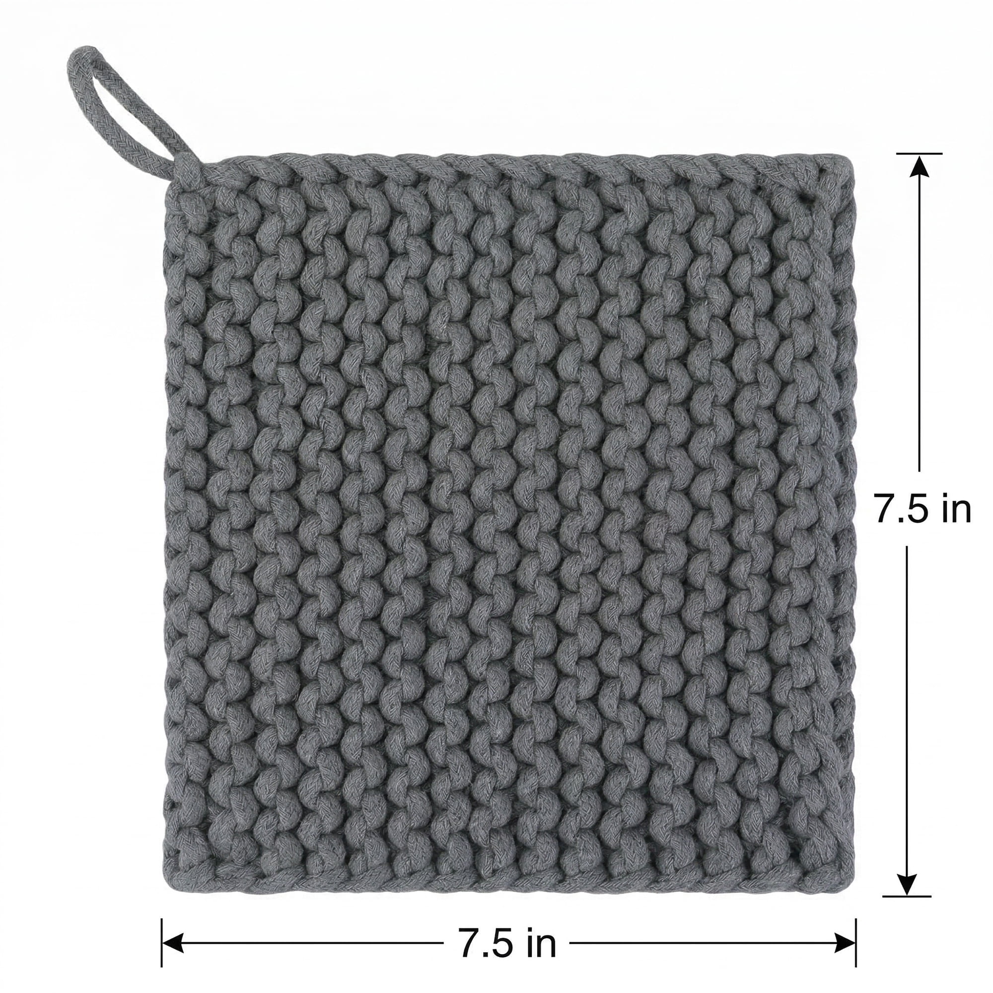Unique Bargains Heat Resistant Pot Holders and Non-Slip Hot Pads Dark Gray 1Pcs