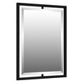 thumbnail image 4 of QR1857MBK Quoizel Lighting Reflections - 32 Inch Rectangular Mirror-Matte Black Finish, 4 of 6