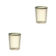 thumbnail image 3 of Matsuzay Bote de basura transparente sin tapa Cubo de basura en forma de rayas Cubo de basura de plástico cilíndrico Contenedor de baño de Type2 NO2, 3 of 6