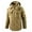Khaki, variant on Odeerbi Winter Coats For Men Heavy Coat New Trendy 2025 Casual Loose Plush Warm Cotton Hooded Jacket Long Sleeve Parkas Dark Blue