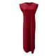 thumbnail image 4 of 2025 Vestido largo sin mangas con abertura para mujer: vestido camisero informal y holgado con bolsillos laterales, cuello redondo, tejido ligero, ideal para el verano, tallas S-XXL, 4 of 4