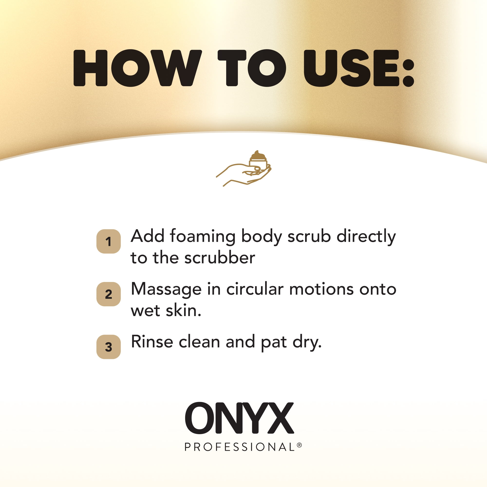 ONYX Professional Foaming Body Scrub with Scrubber, Winter Berry, 12 oz