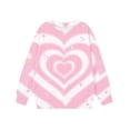 thumbnail image 6 of LOINRODI Girls Graphic Pullover Sweatshirt, Relaxed Fit Long Sleeve Stretchy Crewneck Cute Printed Fall Transition Outfits Pink Size 7-8, 6 of 7