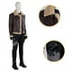 thumbnail image 5 of Disfraz de Cosplay malvado de Leon S. Kennedy, residente de Biohazard, chaqueta de piel sintética, abrigo de invierno de manga larga para hombre y niño, 5 of 5