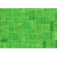 thumbnail image 1 of Ahgly Company Indoor Rectangle Patchwork Green Transitional Area Rugs, 7' x 10', 1 of 4
