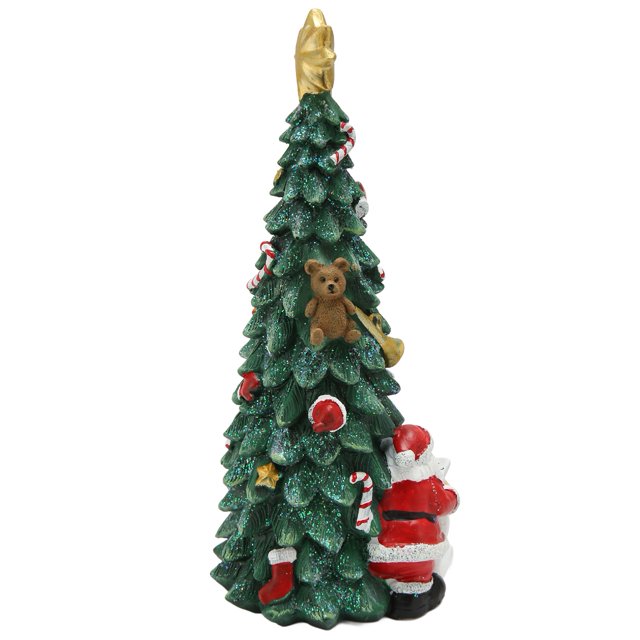Escultura de árbol de Navidad estatua de árbol de Navidad que no se decolora fácil de limpiar decorativa exquisita para espacio para estantes ANGGREK Otros