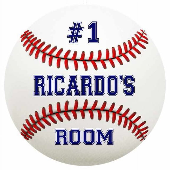 RICARDO'S Bedroom 14" Round Metal Sign Boys Room Wall Decor Gift 100140030153