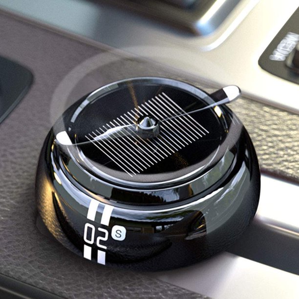Car Air Freshener Solar Rotating Cologne Car Aromatherapy Diffuser