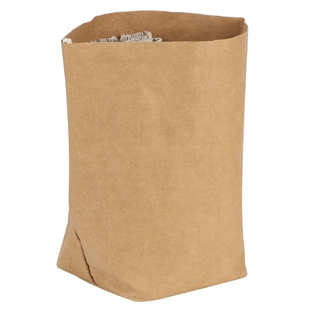 Bolsa de papel marrón, bolsa de almacenamiento multifuncional, bolsa reciclable, bolsa de almacenamiento lavable, máxima comodidad