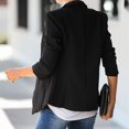 thumbnail image 3 of Vedolay Blazer Jackets for Women Jackets for Women Casual Long Sleeve Open Front ork Office Professional Top,Black XL, 3 of 5