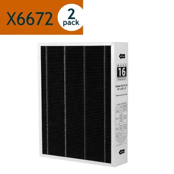 X6672 Replacement for Lennox X6672 16x25x5 MERV 16 Furnace & AC Air Filter