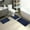 Navy, variant on Hwkond Bath Mat Set, Floor Mat Bathroom Non-slip Mat Three Sets Of Water-absorbent Quick-dry Doorway Foot Mat Set,Coffee