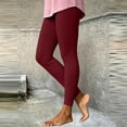 thumbnail image 4 of Ovbmpzd High Wasited Women Yoga Pants Slim-Leg Active Petite Red Leggings Casual Tummy Control Leggings,L, 4 of 6