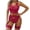 Wine, variant on Levmjia Women Lace Lingerie Set Solid Color Transparent Seductive Garter Bra Panties Leg Loop for Honeymoon Valentine Special Nights
