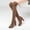 Brown, variant on Women's Over The Knee Suede Boots Sexy Pointed Toe Solid Color Thigh High Chunky High Heel Boot Pull On Stretchy Long Boots Zipper Lace Up Long Boots