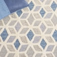 thumbnail image 6 of Safavieh Ebony Travis Geometric Area Rug, Ivory/Blue, 6' x 6' Square, 6 of 10