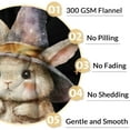 thumbnail image 4 of Bunny Blanket - Soft Fuzzy Throw Blankets for Girls - 50"x60" Throw Size Blanket for Bed & Couch - Black Cute Throws Gifts, 4 of 6