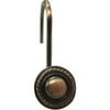 Elegant Home Decorative Shower Hooks, Rubbed Bronze