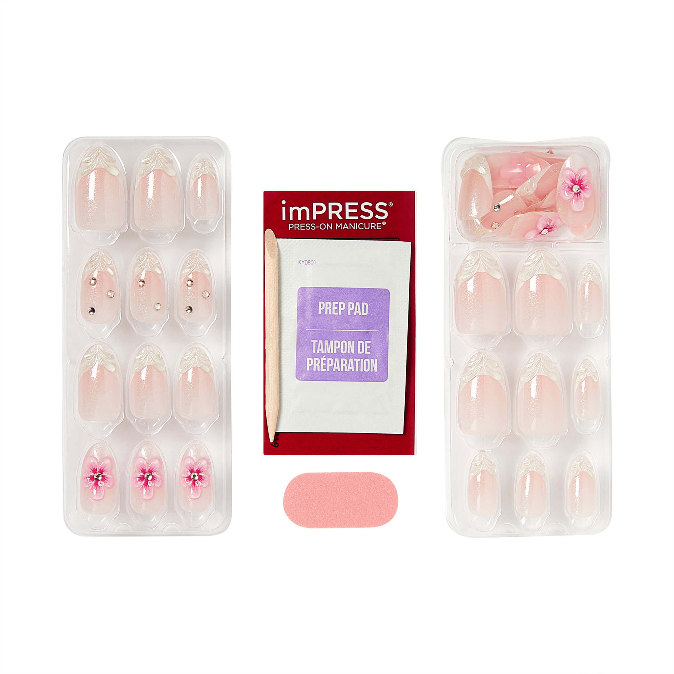 Impress Premium Medium Almond Press-On Nails, Pink photo 5